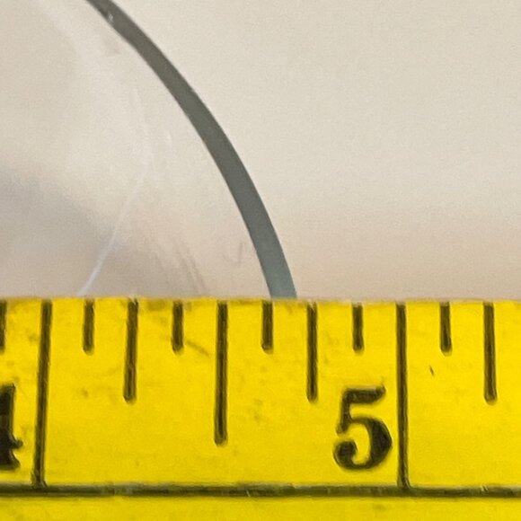 Handcrafted Clear Glass Martini Glasses With Bubble-Infused Red Orb Base - Set O - Picture 8 of 9